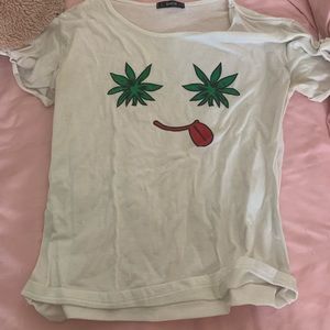 Shein 420 white Crop top